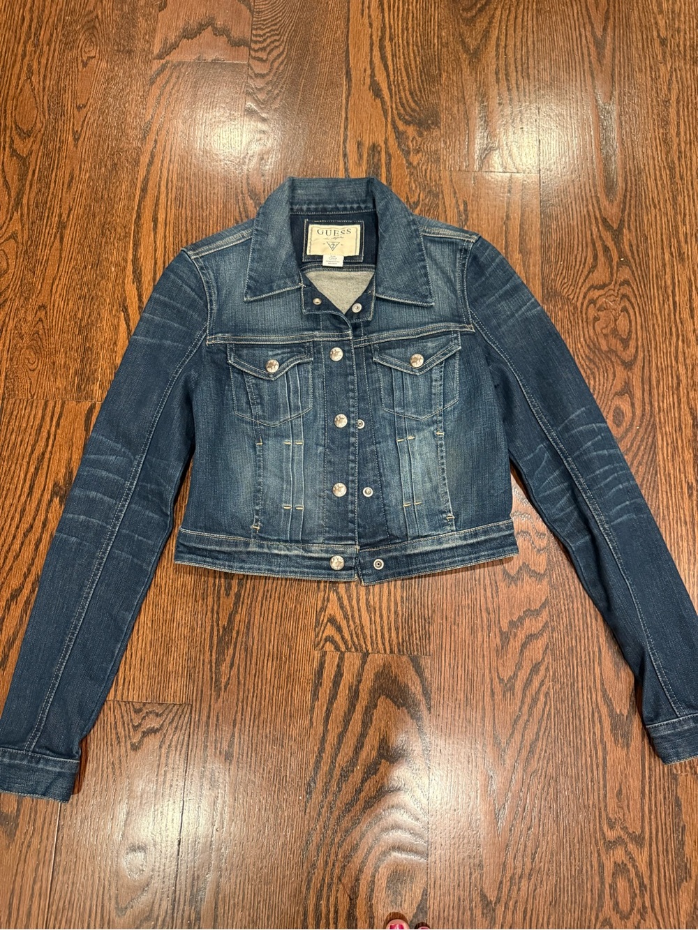 Guess Denim Jacket - Women's Small, Dark Wash, Like New